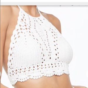 NWOT crochet halter top